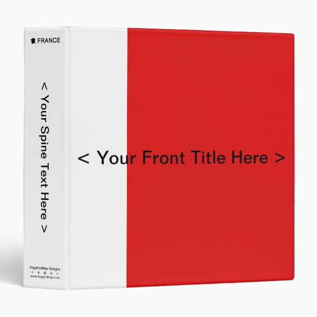 France Flag Binder (Front/Spine)