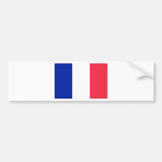 France Flag Bumper Sticker (Front)