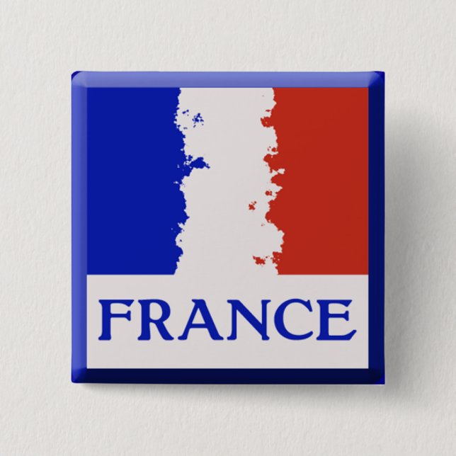 FRANCE FLAG BUTTON (Front)