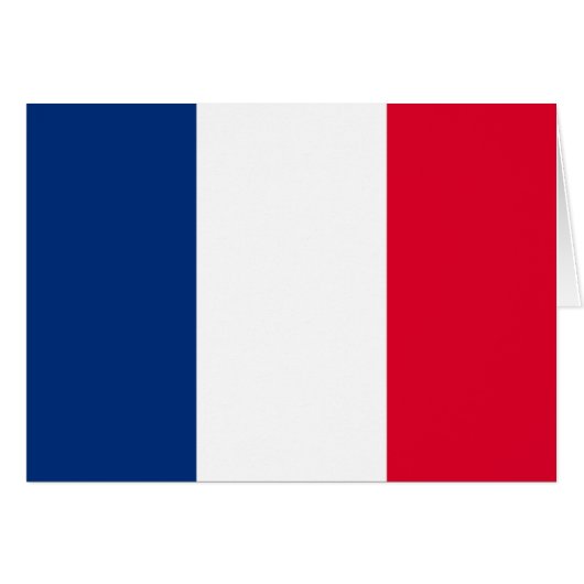 France flag cards (Front Horizontal)