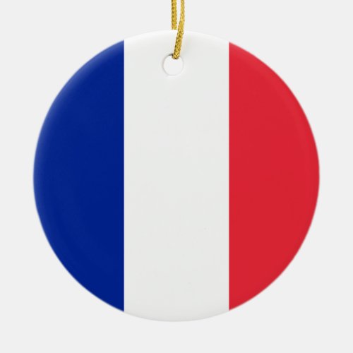 France Flag Ceramic Ornament