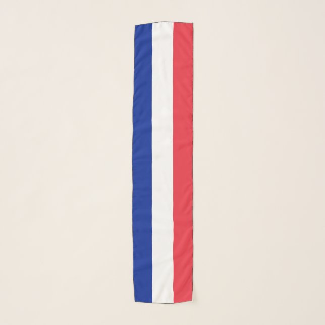 France Flag Chiffon Scarf (Front)
