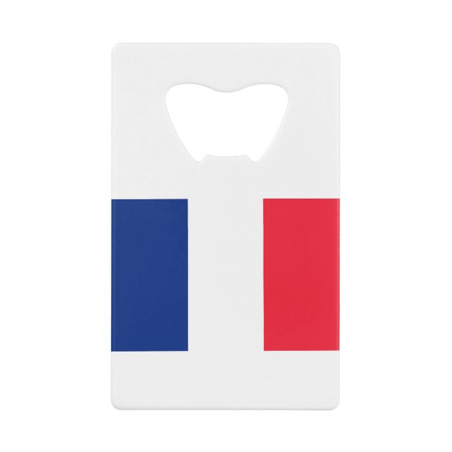 France Flag Credit Card Bottle Opener (Front)