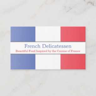 France Flag, Fully Customizable Business Card