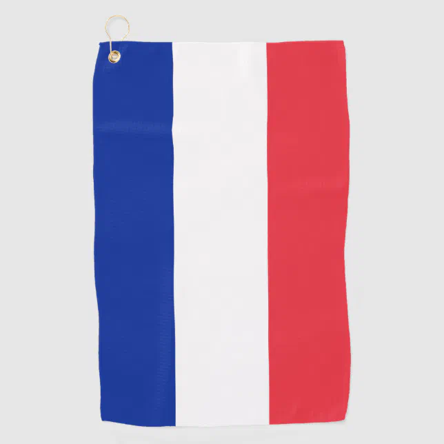 France Flag Golf Towel | Zazzle