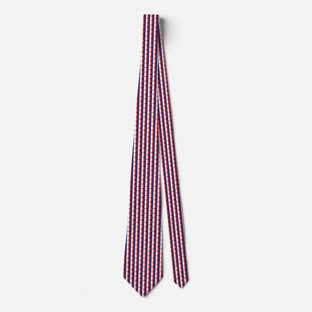 France Flag Honeycomb Tie (Front)