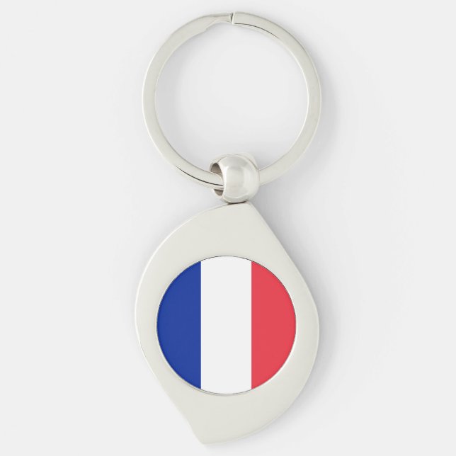 France Flag Keychain (Front)