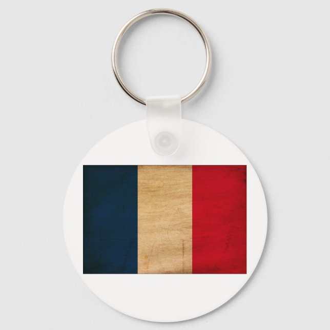 France Flag Keychain (Front)