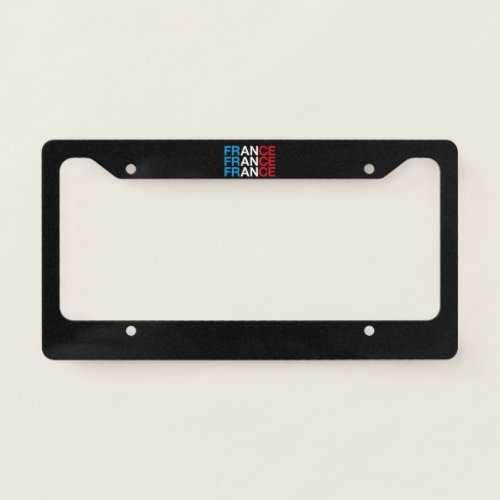 FRANCE Flag License Plate Frame