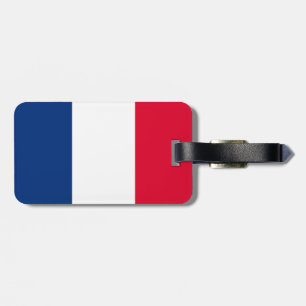 France flag luggage tag