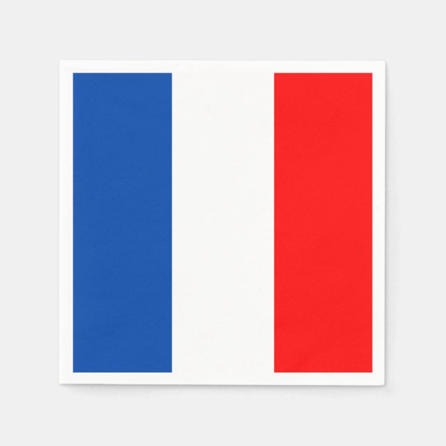 France flag napkins (Front)