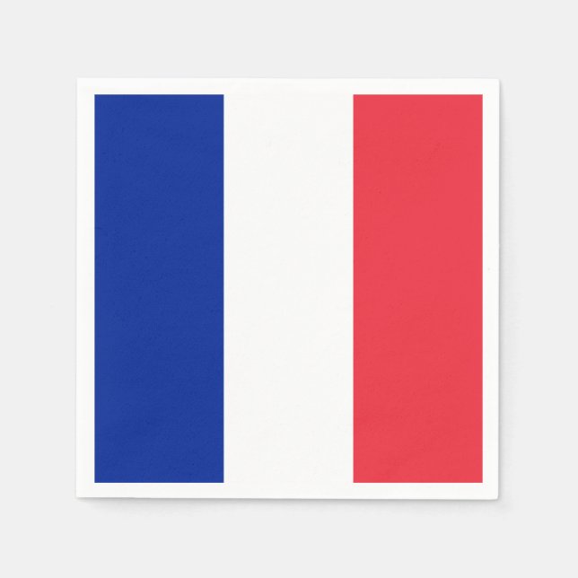 France Flag Napkins (Front)
