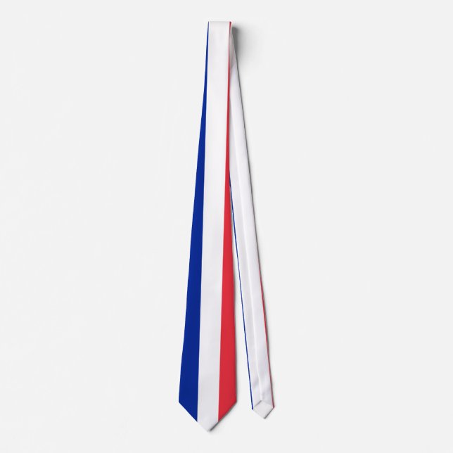 France Flag Neck Tie (Front)