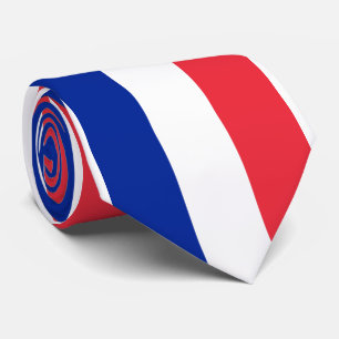 France Flag Neck Tie