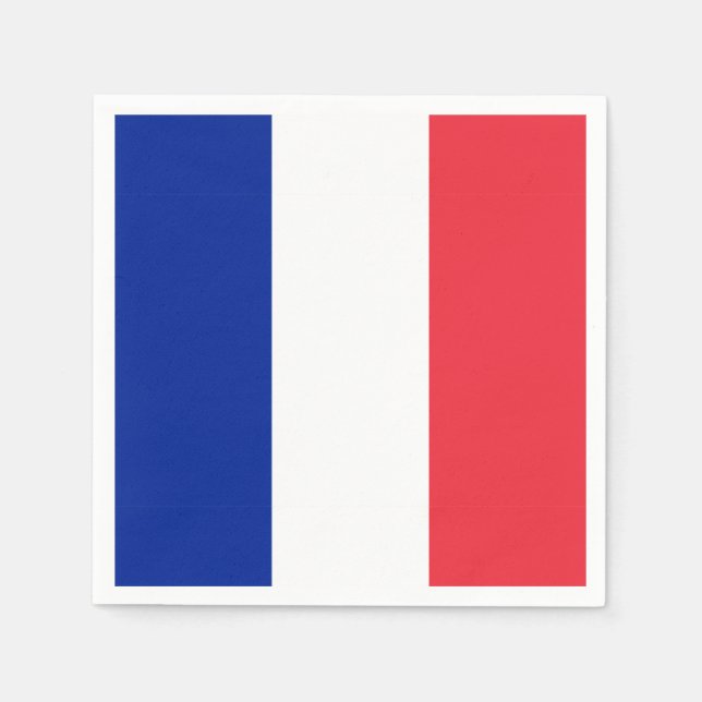 France Flag Paper Napkin (Front)