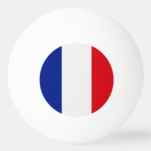 France Flag Ping-Pong Ball (Back)