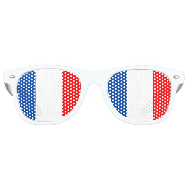 France flag retro sunglasses (Front)
