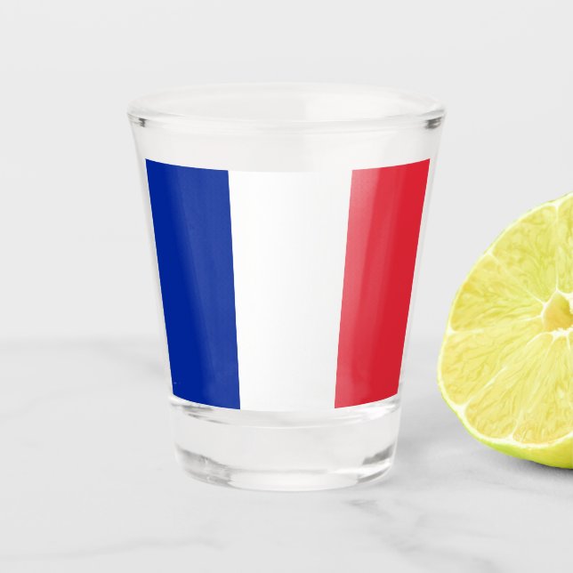 France Flag Shot Glass (Front)