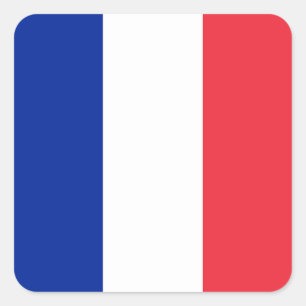 France Flag Square Sticker