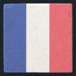 France Flag Stone Coaster<br><div class="desc">Search "wowsmiley" for more products like this one.</div>