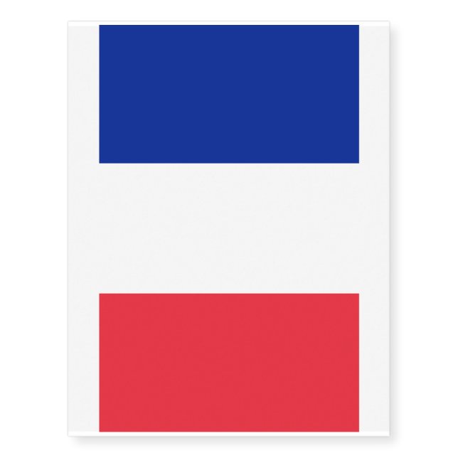 France Flag Temporary Tattoos (Front)