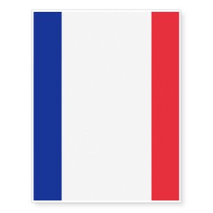 France Flag Temporary Tattoos