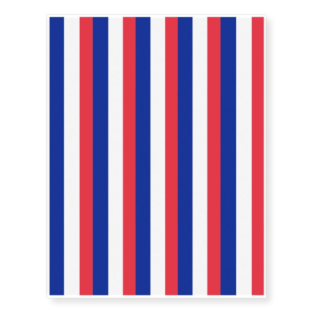 France Flag Temporary Tattoos (Front)