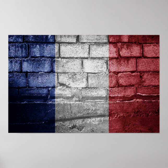 France flag wall poster (Front)