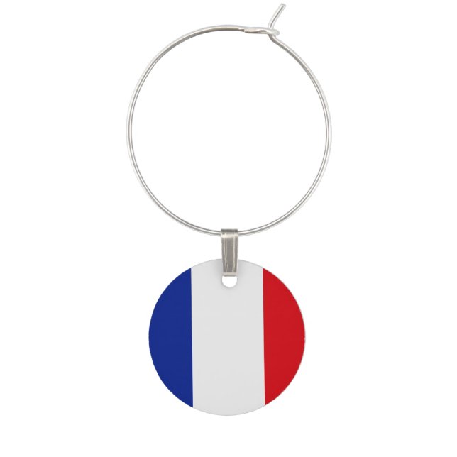 France Flag Wine Charm (Front)