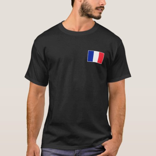 France Flag With Vintage French National Colors T_Shirt