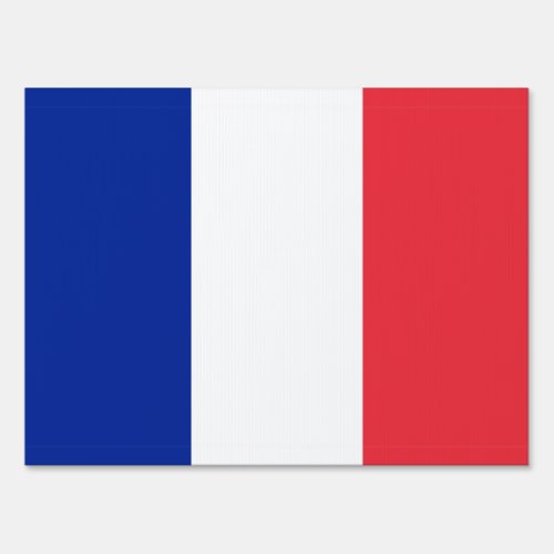 France flag Yard Sign