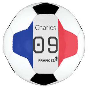 France Football Personalized Team Colors Athlete Soccer Ball