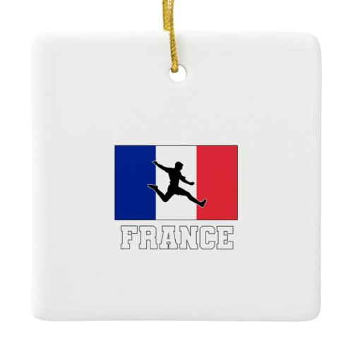 France Football Soccer National Team Ceramic Ornament