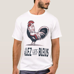 France Football T-Shirt Allez Les Bleus Rooster