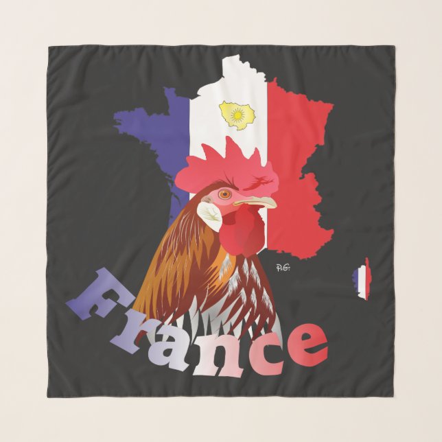France, France, Francia Schal Scarf (Front)