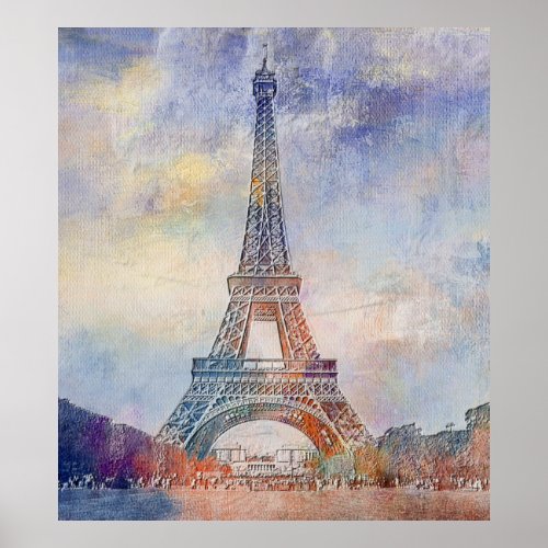 France French Eiffel Tower Poster