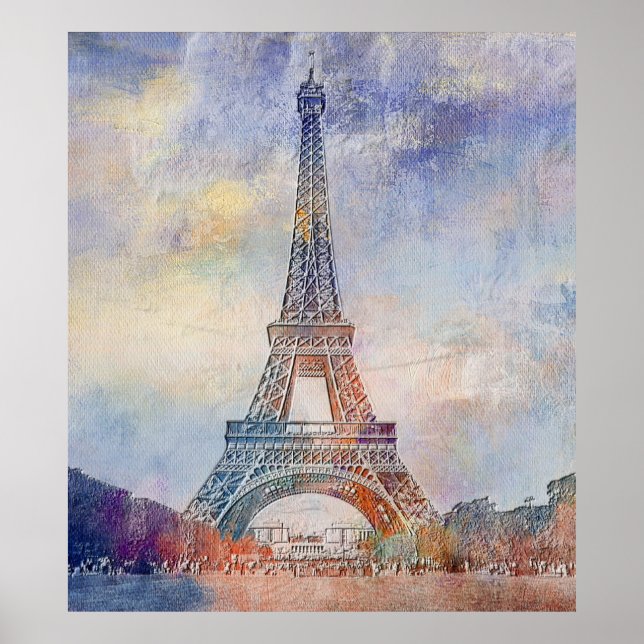 France French Eiffel Tower Poster (Front)