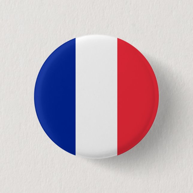 France (French) Flag Button (Front)