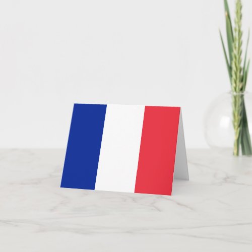 France French Flag Card