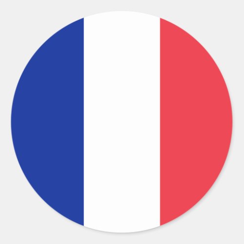 France French Flag Classic Round Sticker