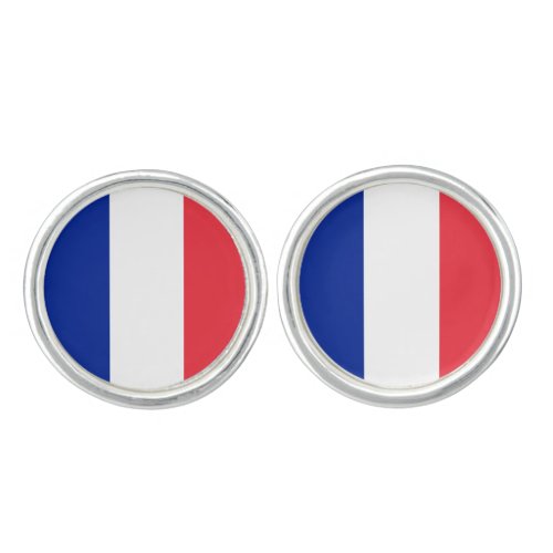 France French Flag Cufflinks