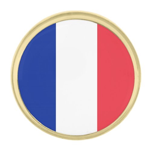 France  French Flag fashion  business Gold Finish Lapel Pin