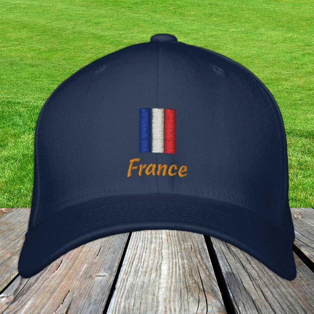 France & French Flag fashion / Frances Patriots Embroidered Baseball Cap (Creator Uploaded)