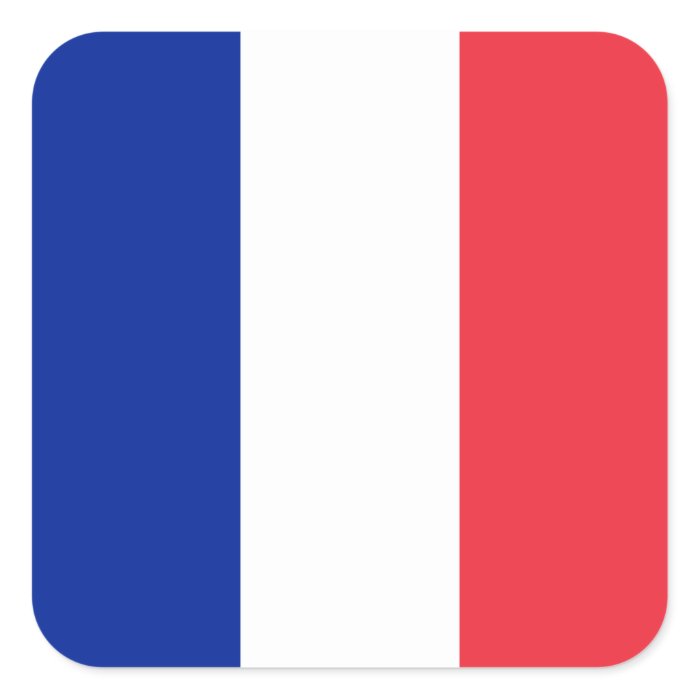 France/French Flag Square Sticker