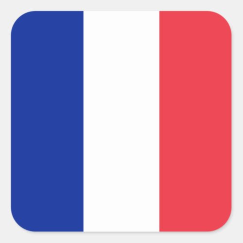 France French Flag Square Sticker