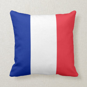 France (French) Flag Throw Pillow