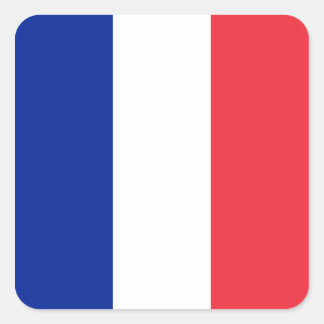 France – French National Flag Square Sticker