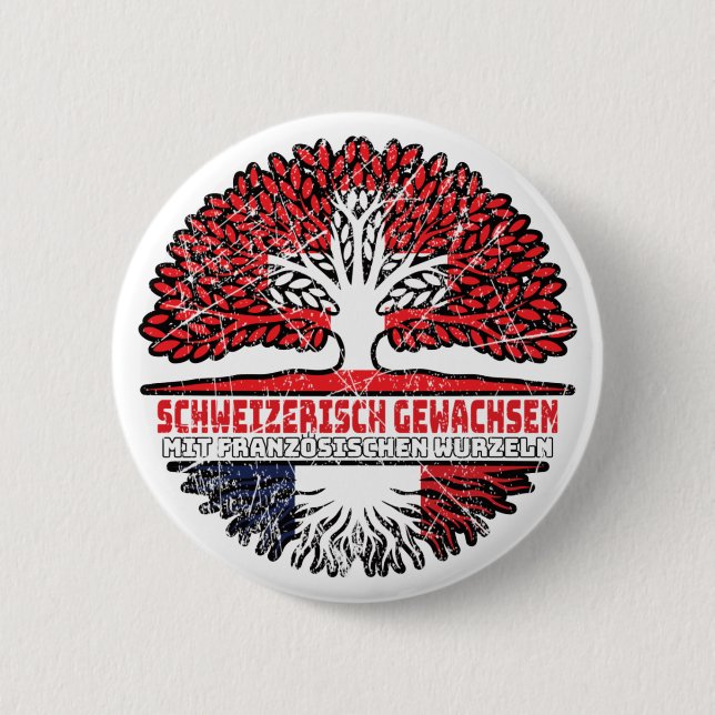 France French Swiss Baum Button (Front)