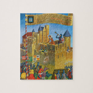 France, French vintage Medieval Carcassonne Jigsaw Puzzle
