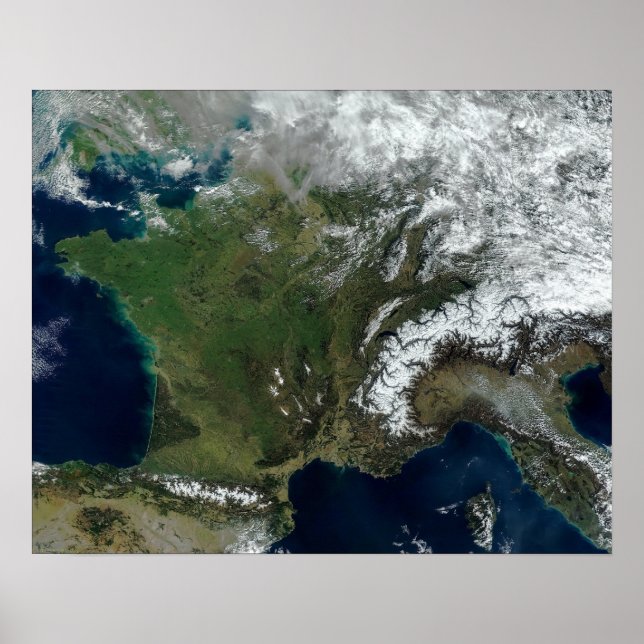France from space poster (Front)